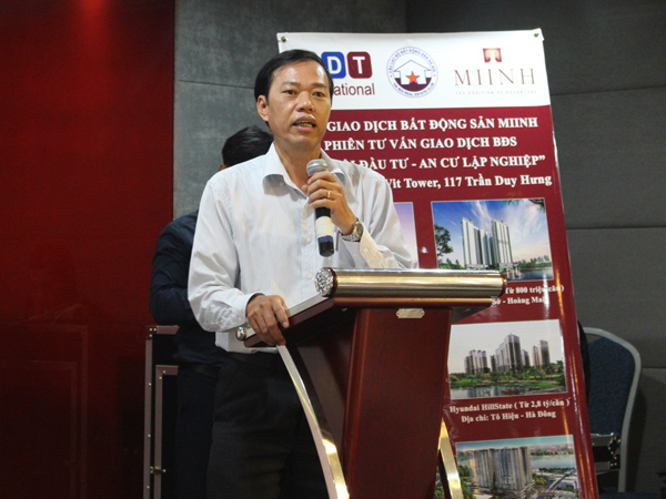 Ông Phạm Văn Trường - Trưởng phòng Quản lý thị trường Bất động sản, Cục quản lý Nhà và Thị trường Bất động sản – Bộ Xây dựng  